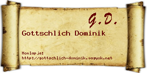 Gottschlich Dominik névjegykártya