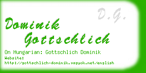 dominik gottschlich business card
